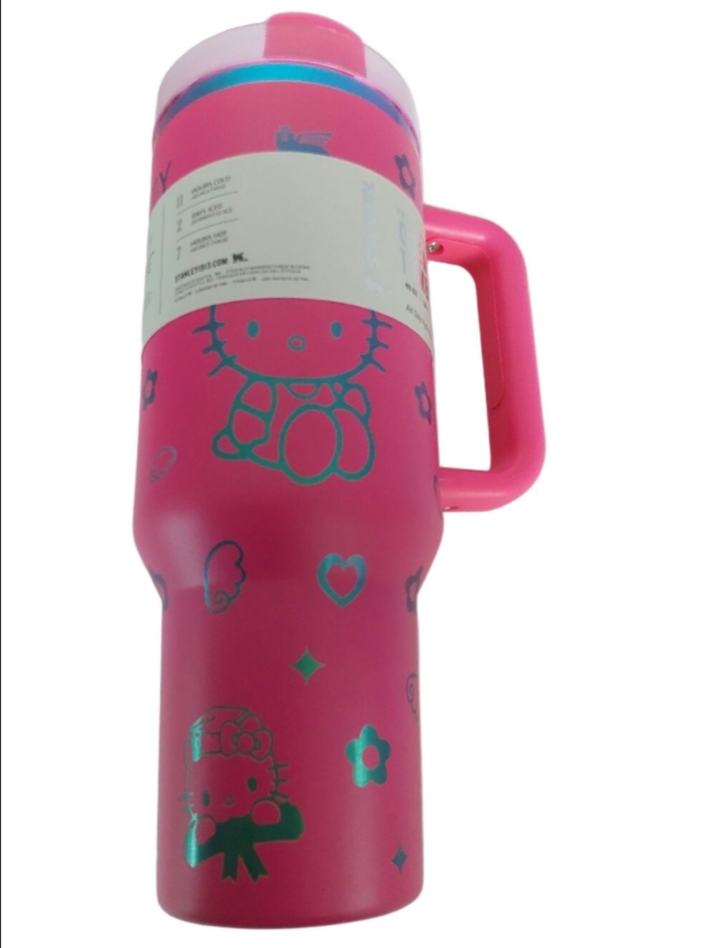 Stanley Pink Hello Kitty Stainless Tumbler with Handle 40oz - Picture 2 of 7